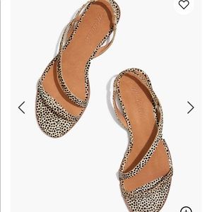 Madewell Heidi slingback in spotted calf hair
